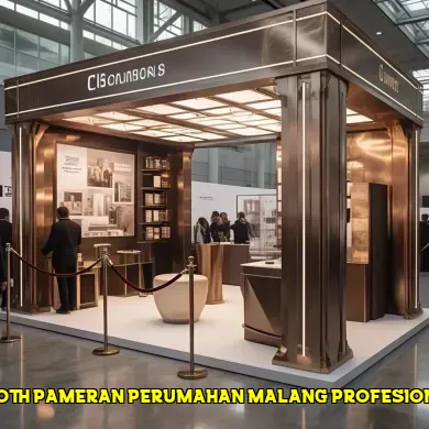 booth pameran perumahan malang profesional